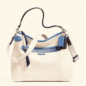 Coach Leather Bag Ivory Large Hobo Shoulder Crossbody